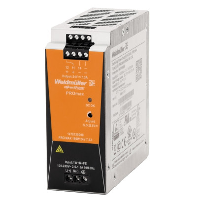 1478120000 Блок питания регулируемый PRO MAX 180W 24V 7,5A Weidmueller