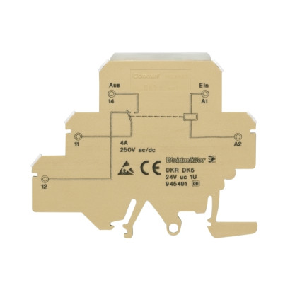 9454910000 Реле преобразователь DKR DK5 24VUC 1U (10шт) Weidmueller